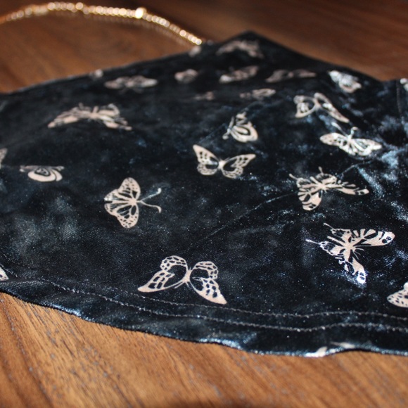 Velvet Butterfly Handkerchief Top - Picture 7 of 8